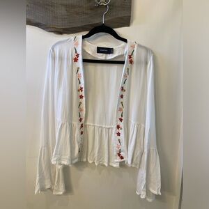 MINKPINK White Floral Cardigan